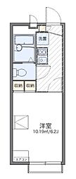 レオパレスピュアライズパート2 1Kの間取図画像