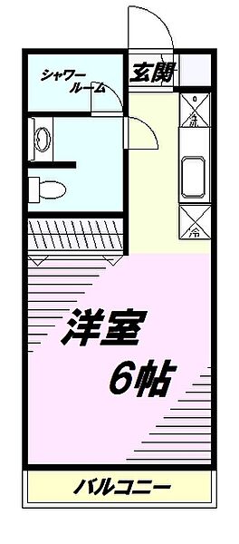 東京都八王子市千人町４丁目(賃貸マンション1R・1階・17.39㎡)の写真 その2