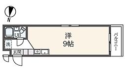ユーカリハイツ八王子 ワンルームの間取図画像