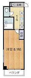 リトルアージュ 1Kの間取図画像