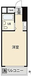 クリスタル赤羽PART-1 ワンルームの間取図画像