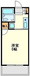 ステージ湘南 1Kの間取図画像