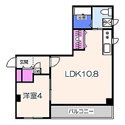 ｗｉｎ北花田（ウィンキタハナダ） 3階1LDKの間取り