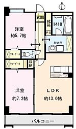 ARPAGEparkside 2LDKの間取図画像