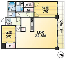 兵庫県神戸市中央区旭通４丁目（賃貸マンション2LDK・40階・76.99㎡） その2