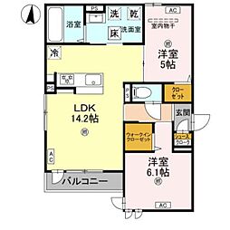 間取図画像 2LDK