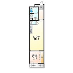 アート吹田泉町 1LDKの間取図画像