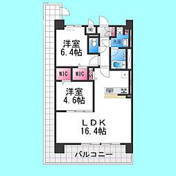 フェンテ・イースト 1SLDKの間取図画像