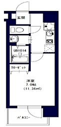 石坂ビル 1Kの間取図画像