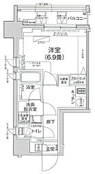 アイル プレミアム駒込 6階1Kの間取り