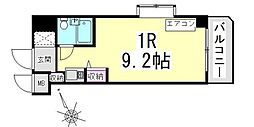 パレス川端 ワンルームの間取図画像
