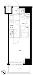ルーブル川崎貝塚弐番館 1Kの間取図画像