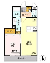 間取図画像 1LDK