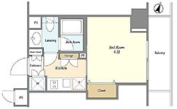 MG目黒駅前 3階1Kの間取り