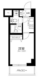 スカイコート板橋弐番館 1Kの間取図画像