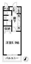 Palazzo石神井公園 1Kの間取図画像
