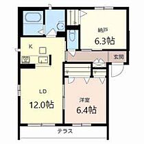 プリムベール豊中　1号館 A101 ｜ 大阪府豊中市稲津町３丁目4-14（賃貸マンション1SLDK・1階・58.40㎡） その2