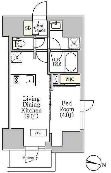 イプセ渋谷本町 1201｜東京都渋谷区本町３丁目(賃貸マンション1LDK・12階・33.32㎡)の写真 その2