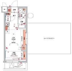 ベルグレードSI 1LDKの間取図画像
