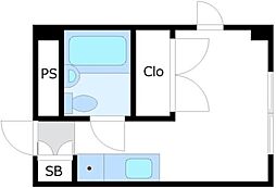 ＲｅＤＥＡＬ八王子 2階ワンルームの間取り