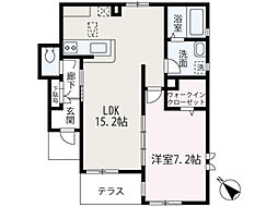 （Ｓ）ａｌｉｖｉｏ 1階1LDKの間取り