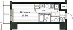 ガラ・シティ高田馬場 1Kの間取図画像