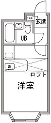 ベルピア大宮5 ワンルームの間取図画像