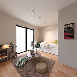 JR山手線 大崎駅 徒歩10分の賃貸テラスハウス 2階ワンルームのリビング/ダイニング