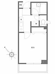 アンビシャス21大船 1Kの間取図画像