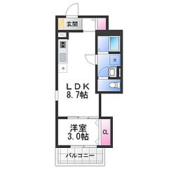 間取図画像 1LDK