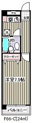 グランシャルム葛西 1Kの間取図画像