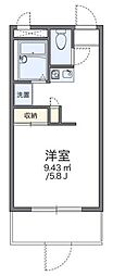 レオパレスコーポ・テラダ 1Kの間取図画像