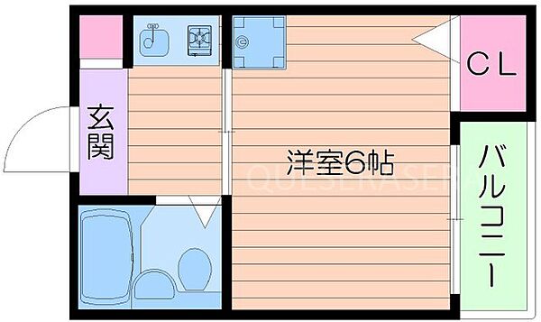 大阪府吹田市千里山松が丘(賃貸アパート1K・1階・18.00㎡)の写真 その2