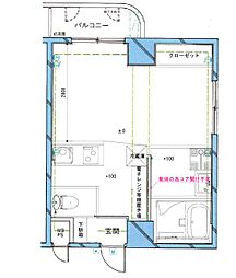 MAC小岩ステーション ワンルームの間取図画像