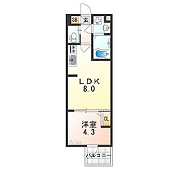 間取図画像 1LDK