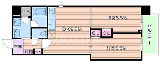 ホームズ でお部屋探し 和宏一輝 5階 2dk 賃料11 2万円 44 62 賃貸マンション住宅情報 物件番号 0101801 0174472 取扱い不動産会社 エイブル ネットワーク南森町店 株式会社フォーラス カンパニー