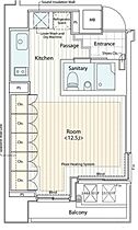 カスタリア麻布十番2  ｜ 東京都港区麻布十番２丁目（賃貸マンション1R・4階・30.03㎡） その2