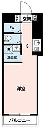 ペガサスマンション経堂 1階ワンルームの間取り