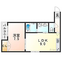 大阪府大阪市東住吉区桑津３丁目（賃貸マンション1LDK・6階・36.30㎡） その2