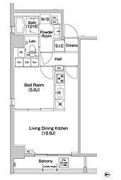 COMFORIA錦糸町 1LDKの間取図画像