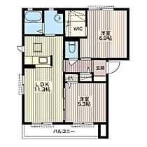 ベイサージュII 00102 ｜ 栃木県小山市大字喜沢1210-4（賃貸アパート2LDK・1階・54.07㎡） その2