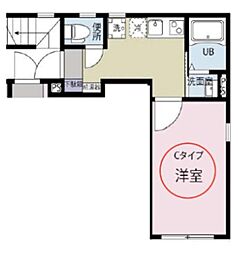WINDS世田谷 1Kの間取図画像