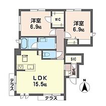 プレミアス・山王 00101 ｜ 東京都大田区山王１丁目30-6（賃貸アパート2LDK・1階・67.18㎡） その2