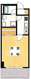 マナアイナ 1Kの間取図画像