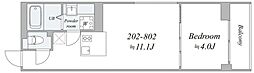 trias658 1LDKの間取図画像