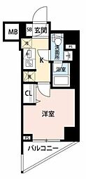 Log登戸駅前 1Kの間取図画像