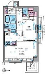 ジェノヴィア四谷三丁目グリーンヴェール 1LDKの間取図画像