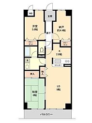 ドミールS 3LDKの間取図画像