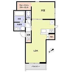 Chaleureux表参道 1LDKの間取図画像