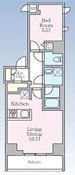 S-RESIDENCE板橋大山clair 1LDKの間取図画像